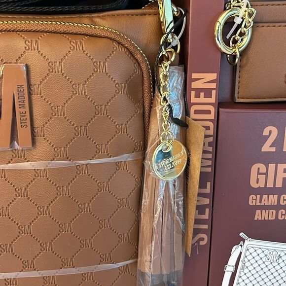 NIB Steve Madden 2PC Gift Set w/Wallet - Cognac - Picture 12 of 12